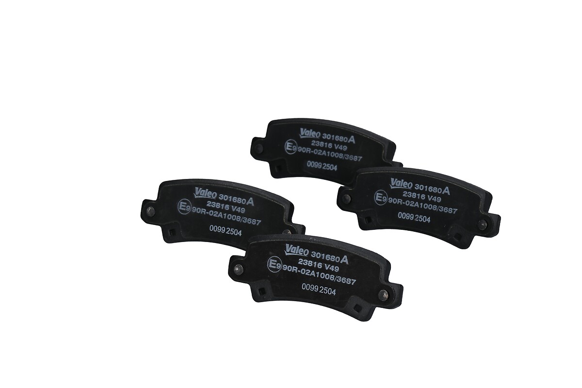 Jeu de 4 plaquettes de frein VALEO ref. 301680A